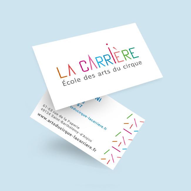 Cartes de visite La Carrière École des Arts du Cirque