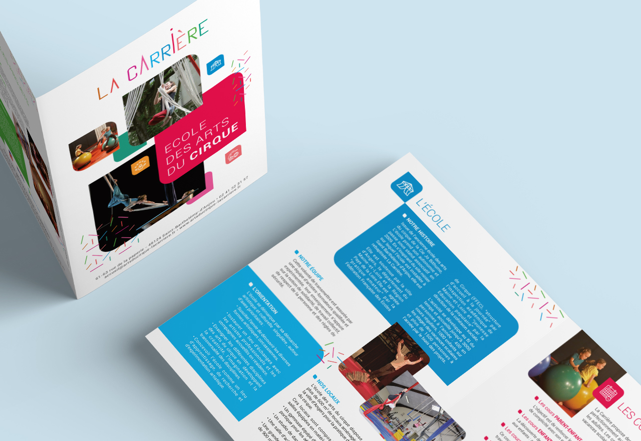 Plaquette La Carrière École des Arts du Cirque
