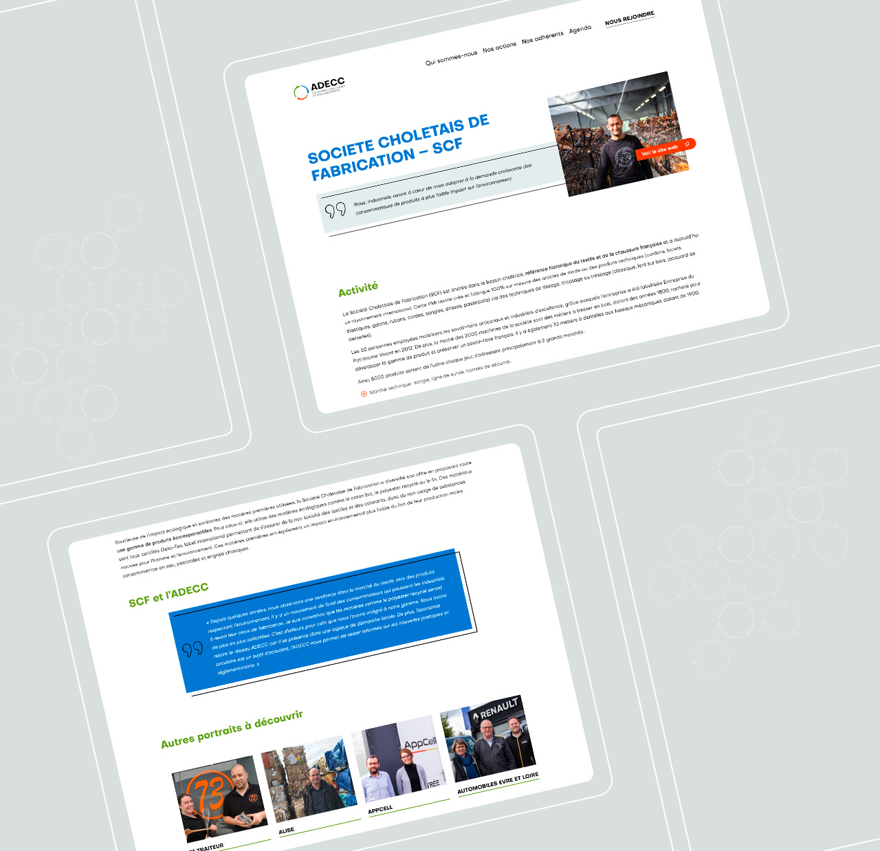 Portrait d'un membre de l'ADECC