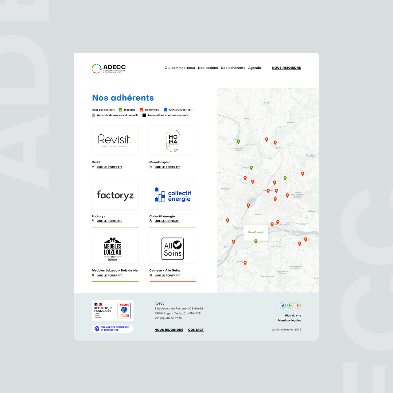 Les adhérents de l'ADECC